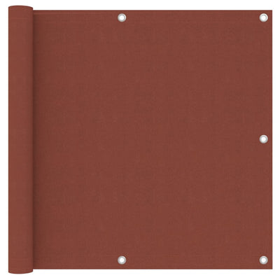 Pantalla de balcón Vidaxl 90x500 cm de tela Oxford Terracotta