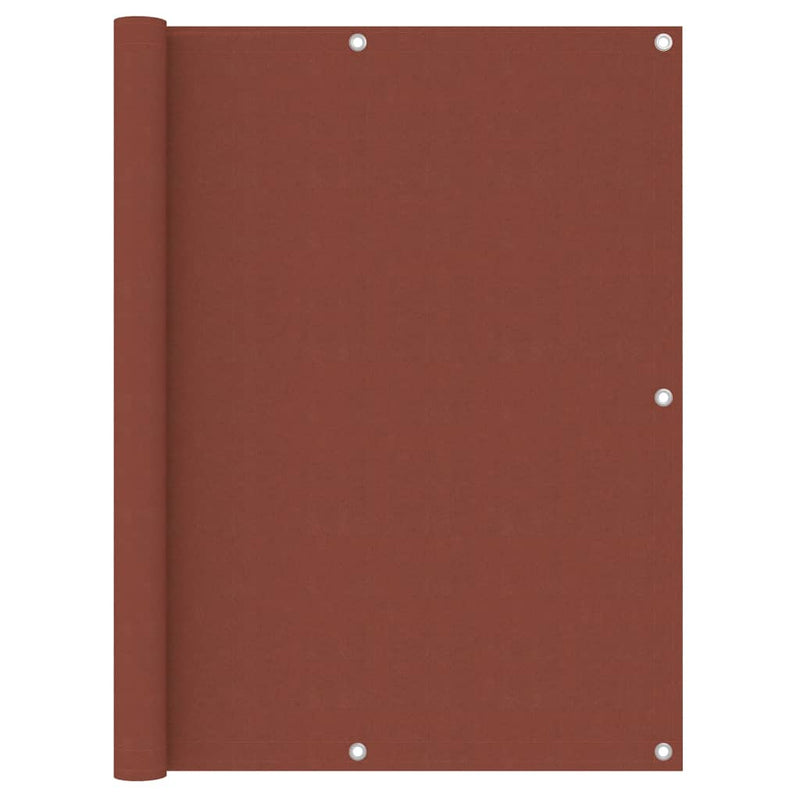 Pantalla de balcón Vidaxl 120x300 cm Oxford Fabric Terracotta