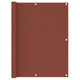 Pantalla de balcón Vidaxl 120x500 CM Oxford Fabric Terracotta