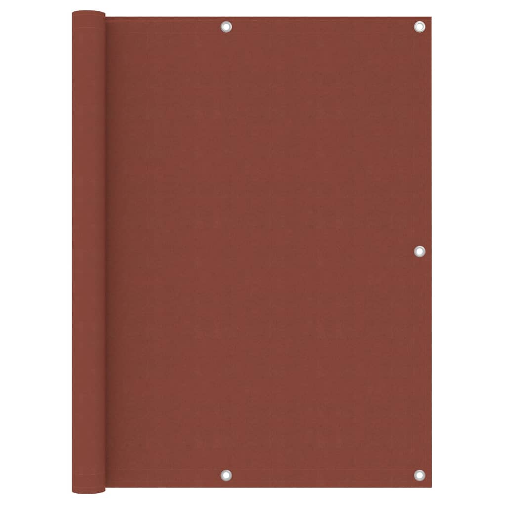 Pantalla de balcón Vidaxl 120x600 CM Oxford Fabric Terracotta