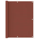 Pantalla de balcón Vidaxl 120x600 CM Oxford Fabric Terracotta