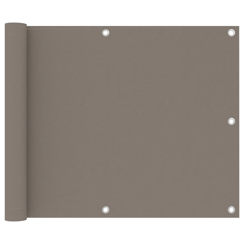 Vidaxl balkonscherm 75x300 cm oxford stof taupe