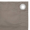 Vidaxl Balcony Screen 75x300 cm Tessuto Oxford Taupe