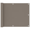 Pantalla de balcón Vidaxl 75x400 CM Oxford Fabric Taupe