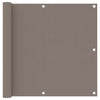 Pantalla de balcón Vidaxl 90x300 CM Oxford Fabric Taupe