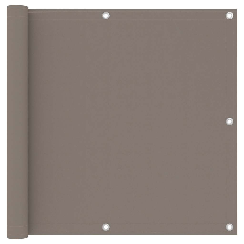 Vidaxl Balcony Screen 90x300 cm Tessuto Oxford Taupe