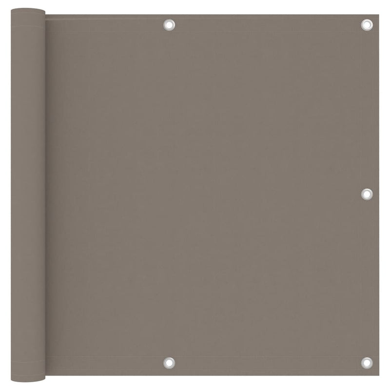 Pantalla de balcón Vidaxl 90x400 CM Oxford Fabric Taupe
