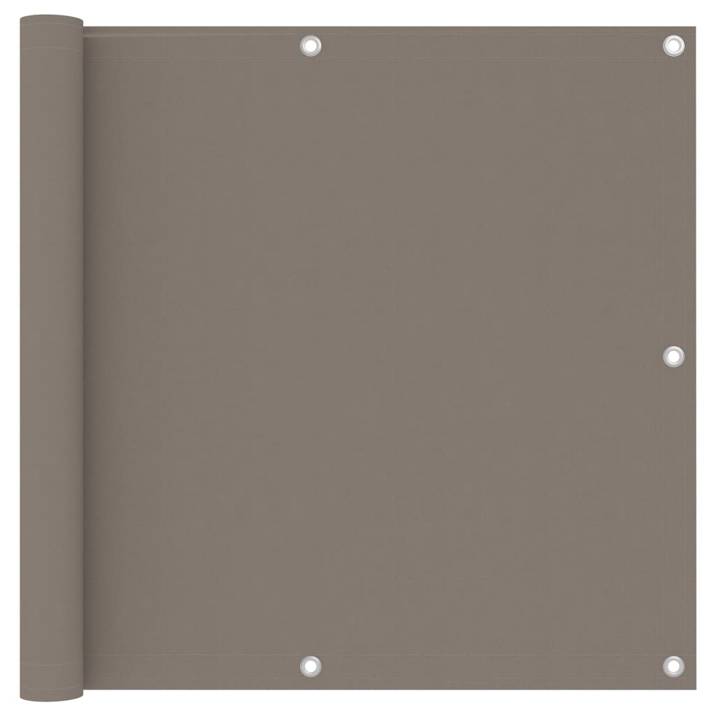 Vidaxl Balcony Screen 90x400 cm Tessuto Oxford Taupe
