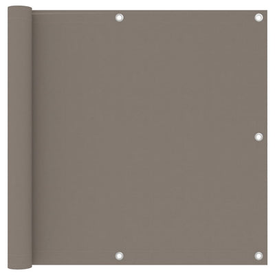Vidaxl Balcony Screen 90x500 cm Tessuto Oxford Taupe