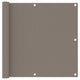 Vidaxl Balcony screen 90x600 cm Oxford fabric taupe