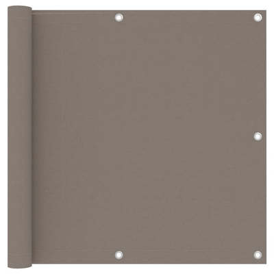 Vidaxl Balcony Schermata 90x600 cm Tessuto Oxford Taupe