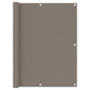 Pantalla de balcón Vidaxl 120x300 CM Oxford Fabric Taupe