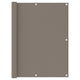 Pantalla de balcón Vidaxl 120x400 CM Oxford Fabric Taupe