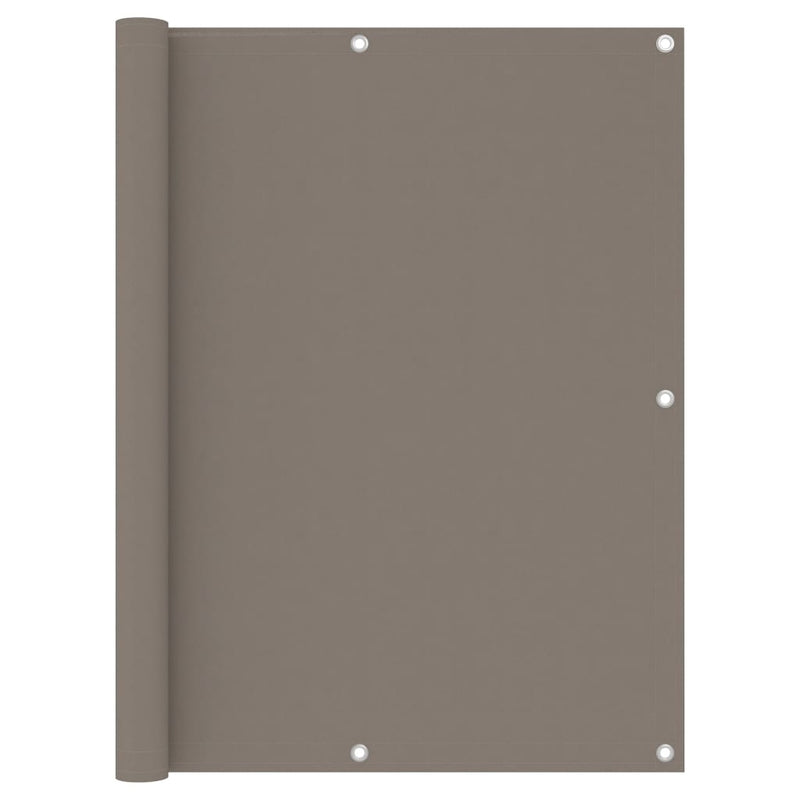 Pantalla de balcón Vidaxl 120x400 CM Oxford Fabric Taupe
