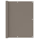 Vidaxl Balcony Screen 120x500 cm Tessuto Oxford Taupe