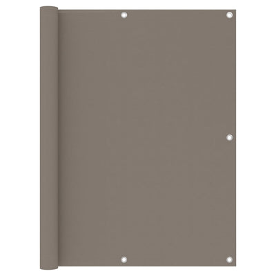 Vidaxl Balcony Screen 120x500 cm Tessuto Oxford Taupe