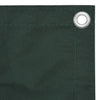 Vidaxl balkonscherm 75x600 cm oxford stof donkergroen