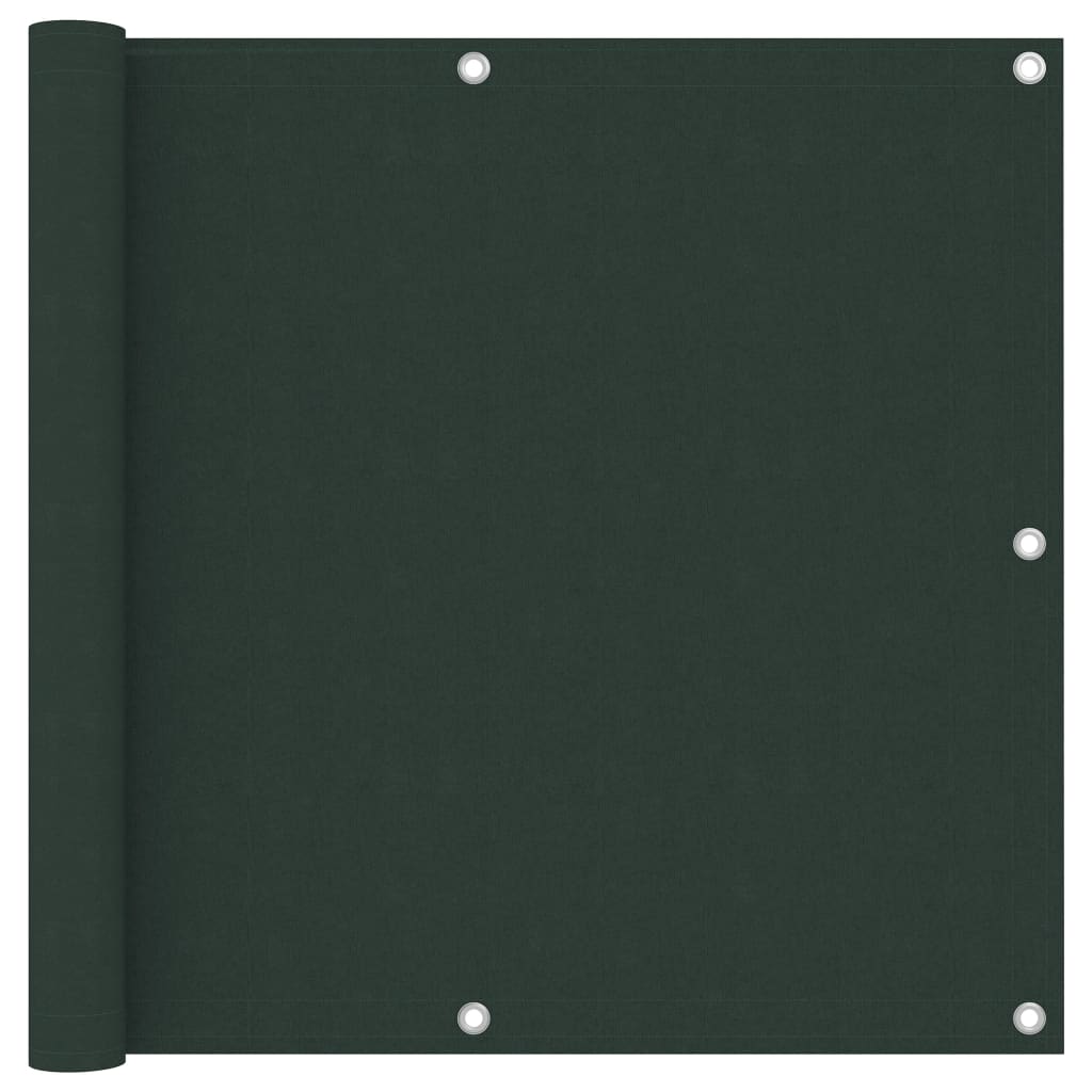Vidaxl Balcony Screen 90x300 cm tessuto Oxford verde scuro