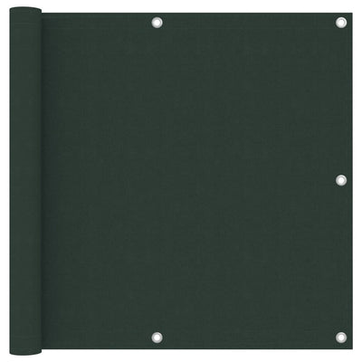 Vidaxl Balcony Screen 90x400 cm tessuto Oxford verde scuro