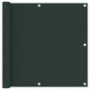 Pantalla de balcón Vidaxl 90x500 CM Oxford Fabric Dark Green
