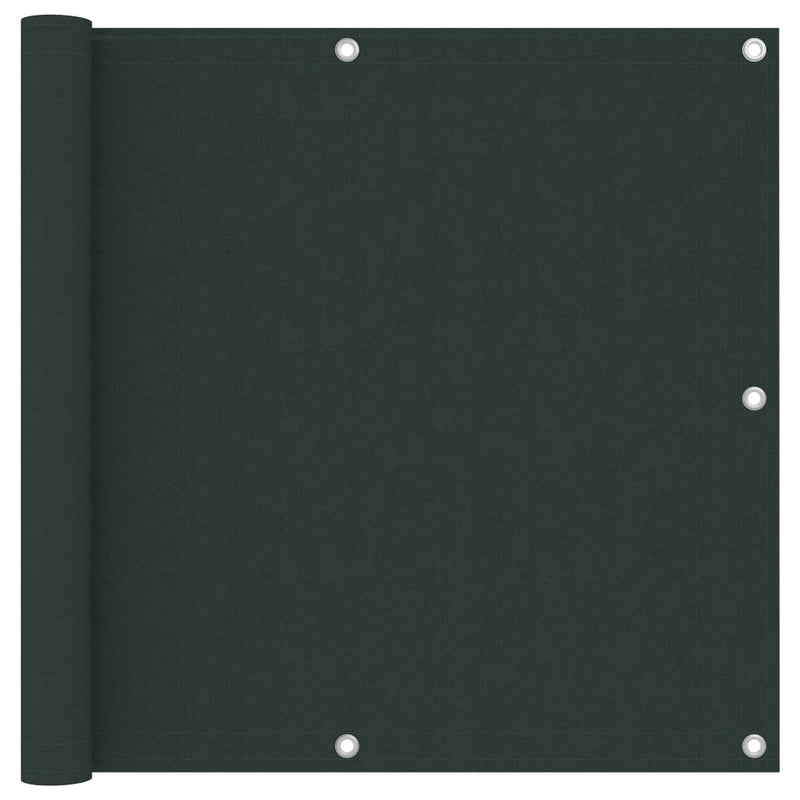 Pantalla de balcón Vidaxl 90x500 CM Oxford Fabric Dark Green