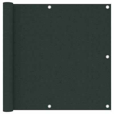 Vidaxl Balcony Screen 90x600 cm tessuto Oxford verde scuro