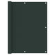 Pantalla de balcón Vidaxl 120x300 CM Oxford Fabrics Dark Green