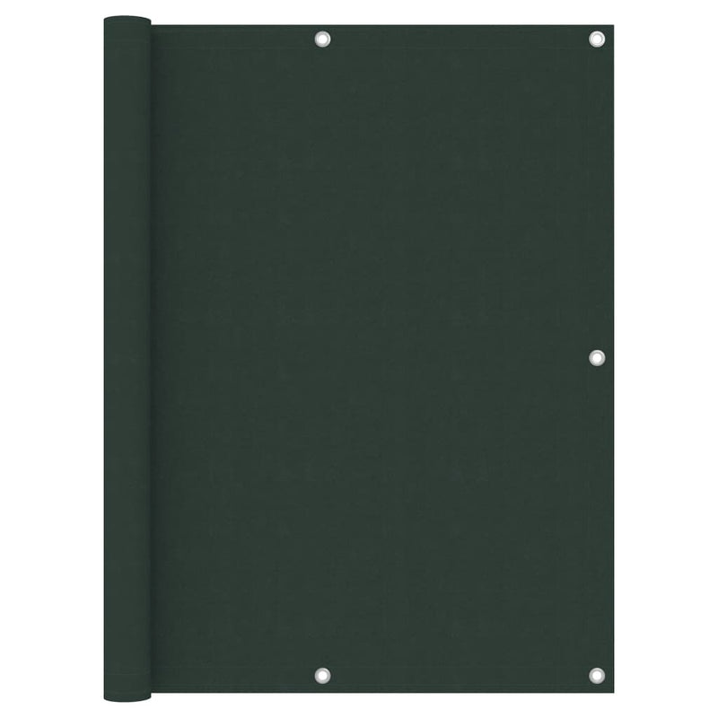 Vidaxl Balcony Screen 120x400 cm tessuto Oxford verde scuro