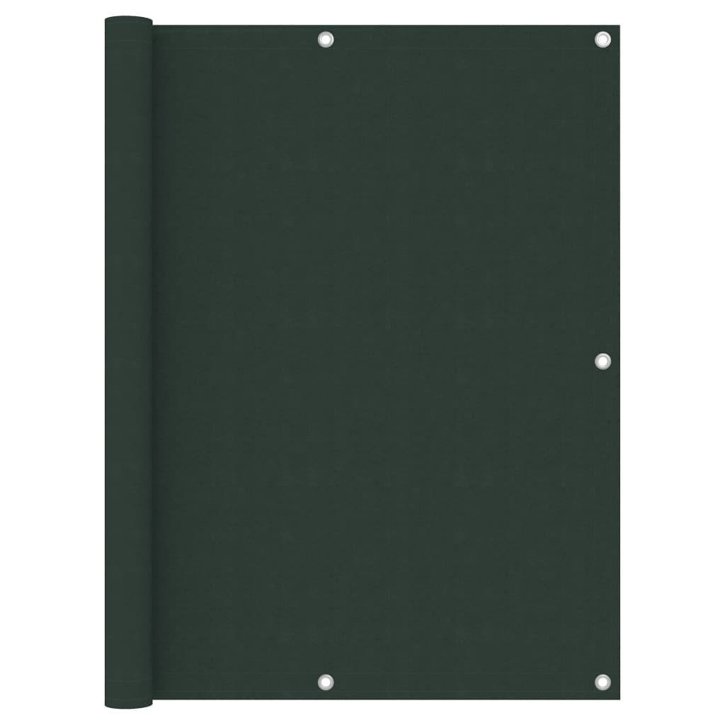 Pantalla de balcón Vidaxl 120x400 CM Oxford Fabrics Dark Green