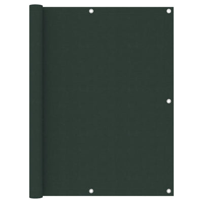 Vidaxl Balcony Screen 120x400 cm tessuto Oxford verde scuro