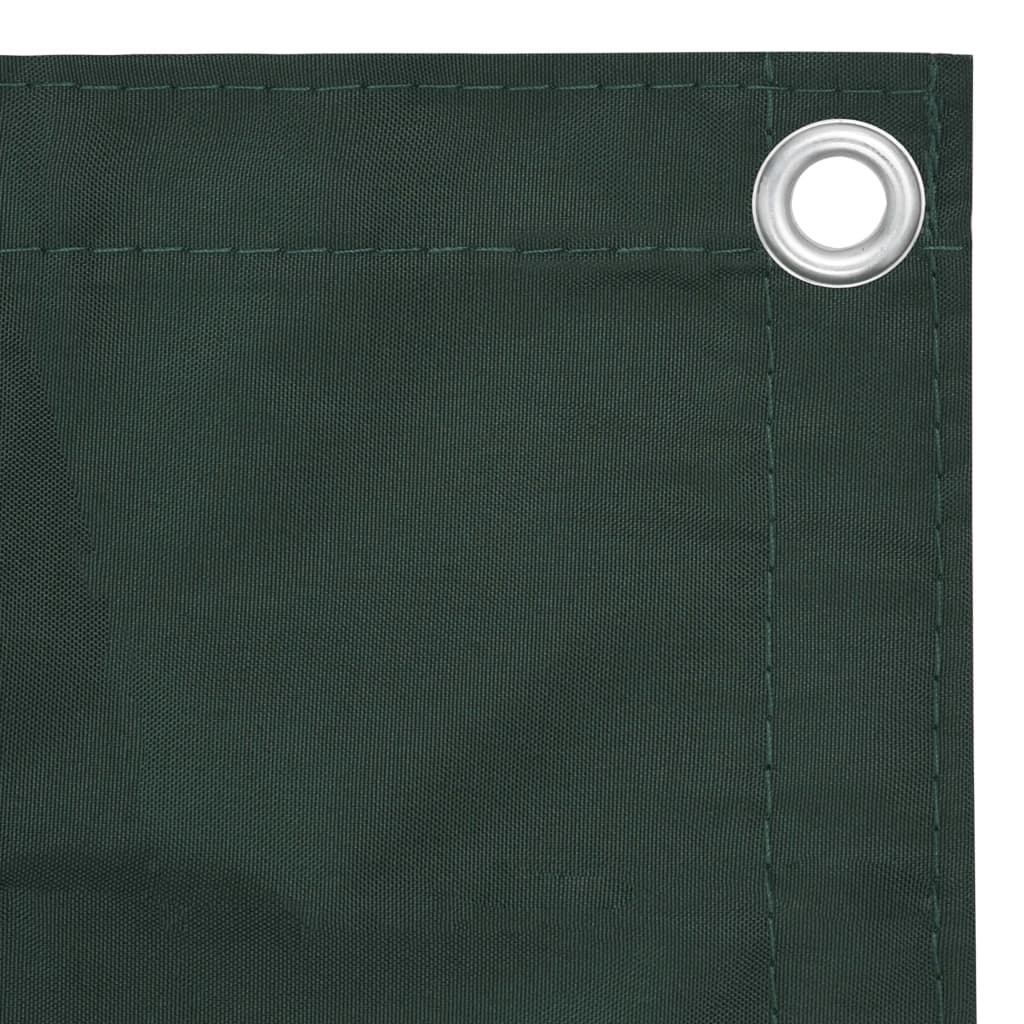 Pantalla de balcón Vidaxl 120x400 CM Oxford Fabrics Dark Green