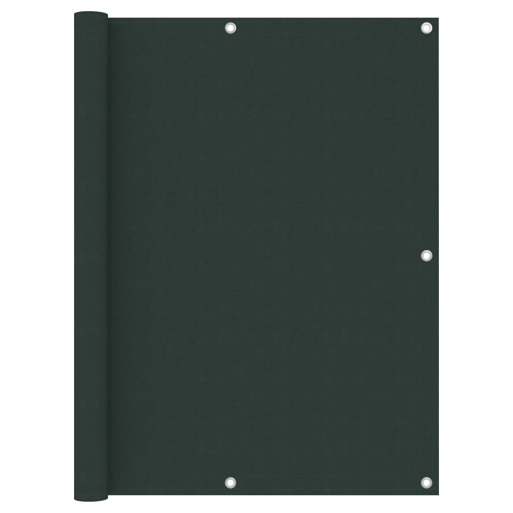 Vidaxl Balcony Schermata 120x500 cm tessuto Oxford verde scuro