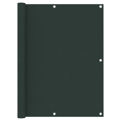 Vidaxl Balcony Schermata 120x600 cm tessuto Oxford verde scuro