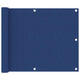 Vidaxl Balcony Schermata 75x400 cm tessuto blu Oxford