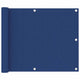 Vidaxl Balcony screen 75x500 cm Oxford fabric blue