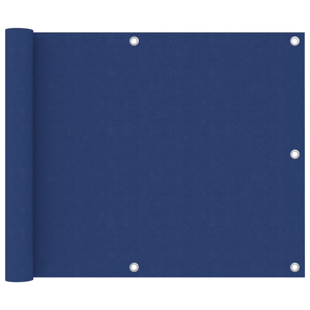 Pantalla de balcón Vidaxl 75x600 cm Oxford Fabric Blue