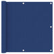 Pantalla de balcón Vidaxl 90x500 CM Oxford Fabric Blue