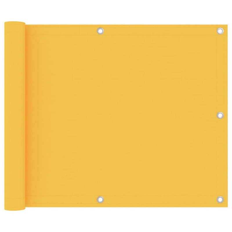 Vidaxl balkonscherm 75x400 cm oxford stof geel