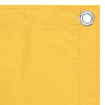 Vidaxl Balcony Schermata 75x400 cm tessuto Oxford giallo