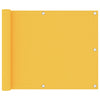 Vidaxl balkonscherm 75x600 cm oxford stof geel
