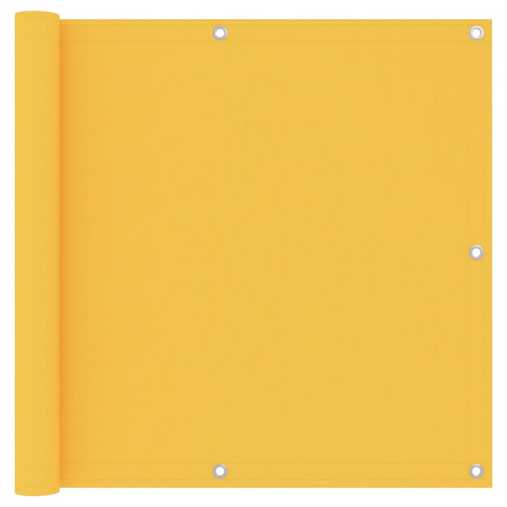 Pantalla de balcón Vidaxl 90x300 cm Oxford Fabric Amarillo