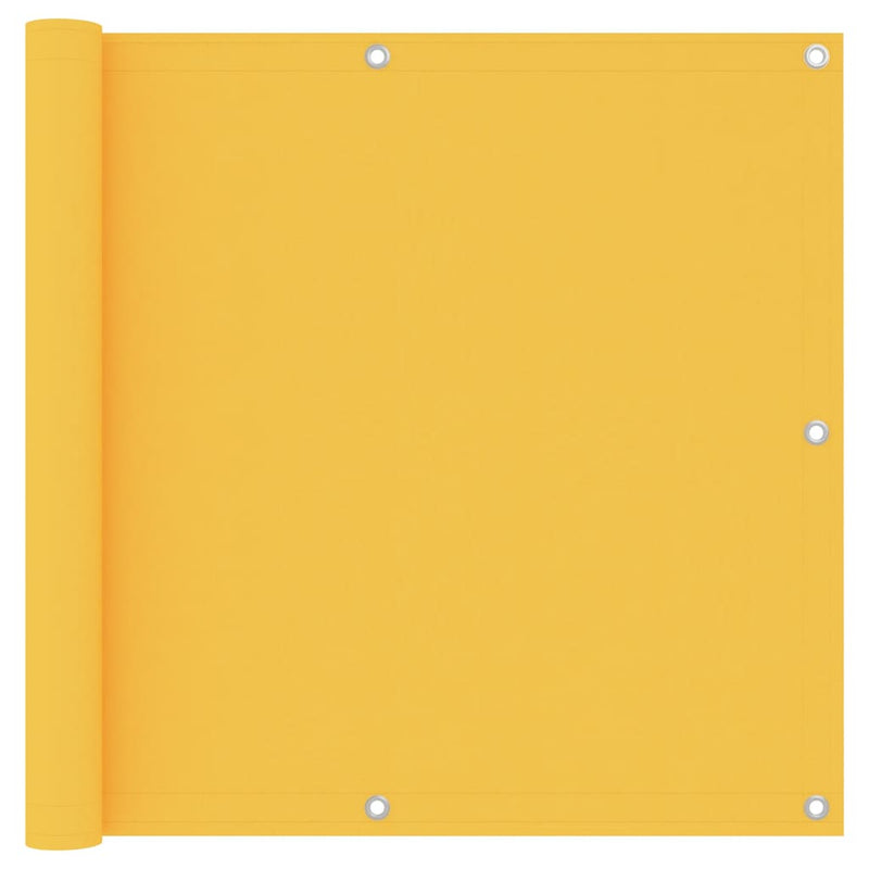 Vidaxl Balcony Schermata 90x300 cm tessuto Oxford giallo