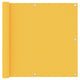 Pantalla de balcón Vidaxl 90x500 cm Oxford Fabric Amarillo