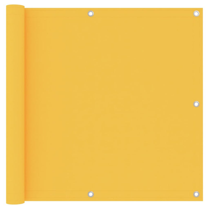 Vidaxl Balcony Schermata 90x600 cm tessuto Oxford giallo