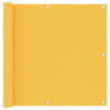 Pantalla de balcón Vidaxl 90x600 cm Oxford Fabric Amarillo