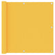 Pantalla de balcón Vidaxl 90x600 cm Oxford Fabric Amarillo