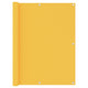 Pantalla de balcón Vidaxl 120x400 CM Oxford Fabric Amarillo