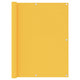 Pantalla de balcón Vidaxl 120x600 cm Oxford Fabric Amarillo