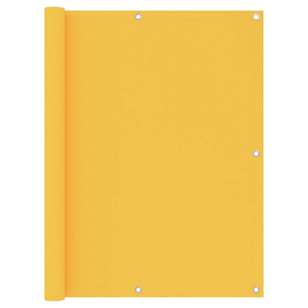 Pantalla de balcón Vidaxl 120x600 cm Oxford Fabric Amarillo