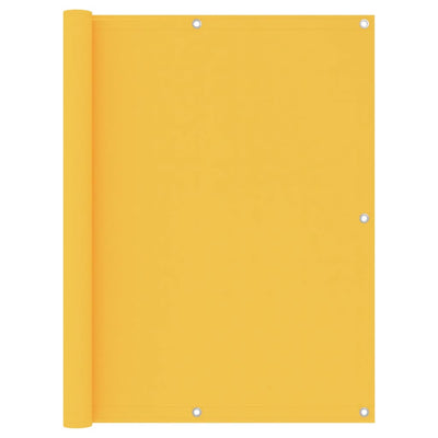 Vidaxl Balcony Schermata 120x600 cm tessuto Oxford giallo